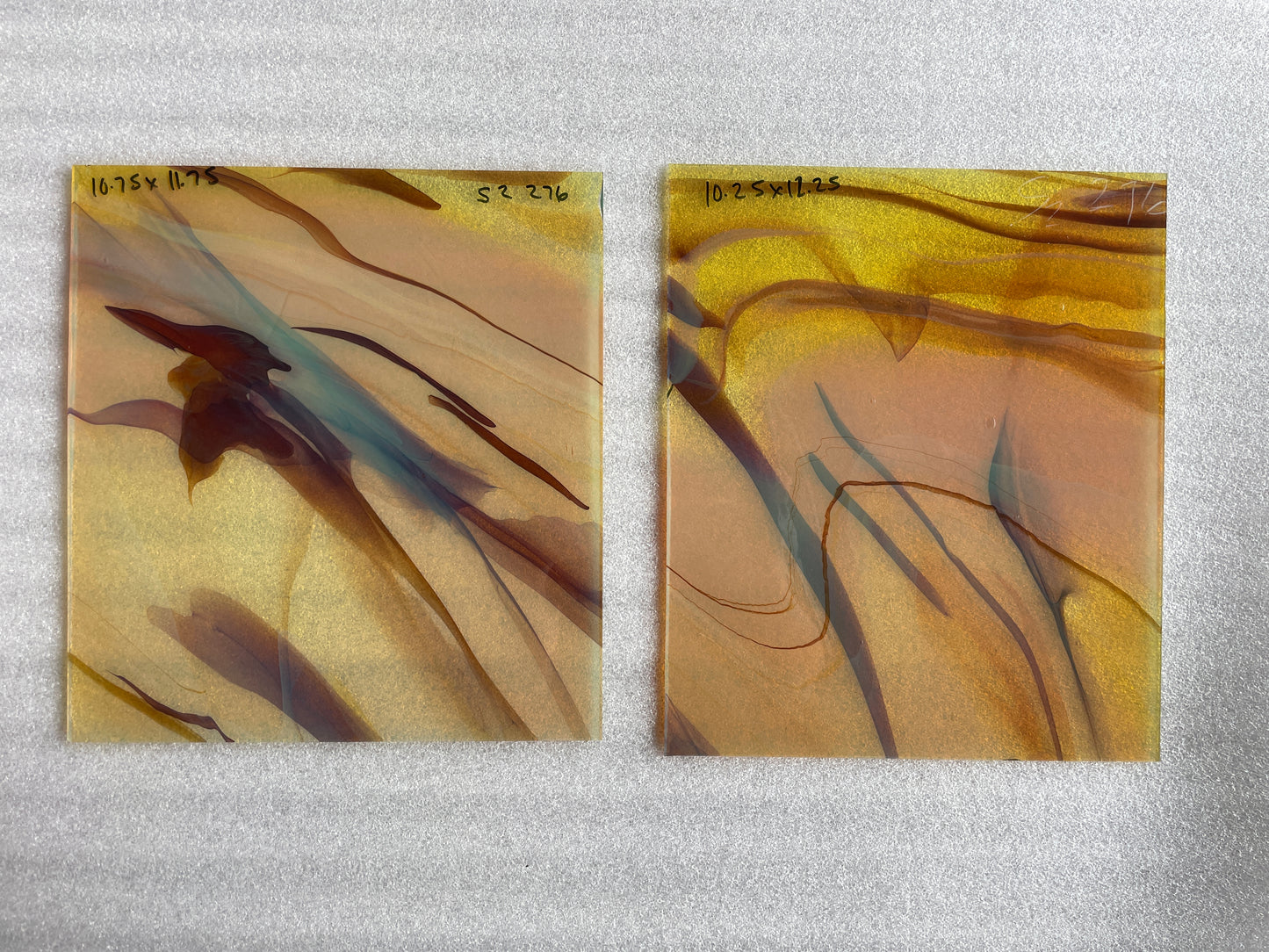 S2 276 Silver, Brown, Gold Streaky