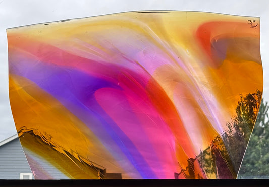 P2 453 Amber, Purple, Pink Swirl