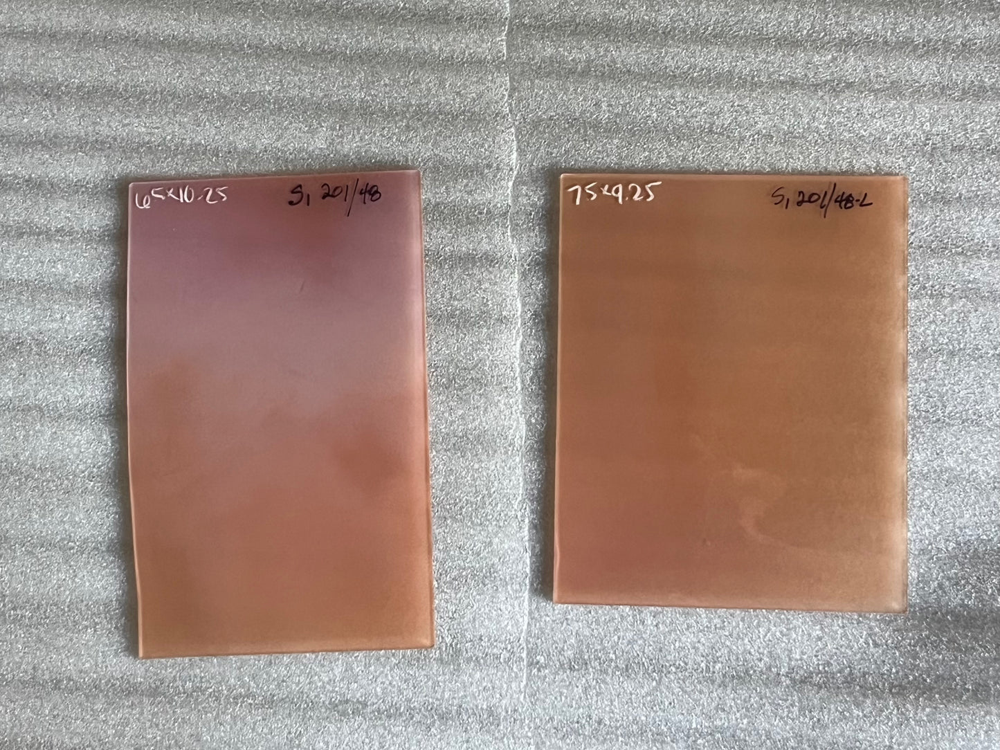 S1 201/48 White Opal on Peach
