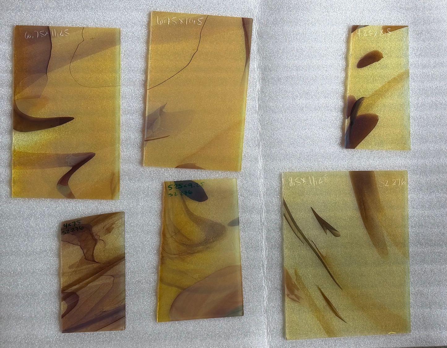 S2 276 Silver, Brown, Gold Streaky