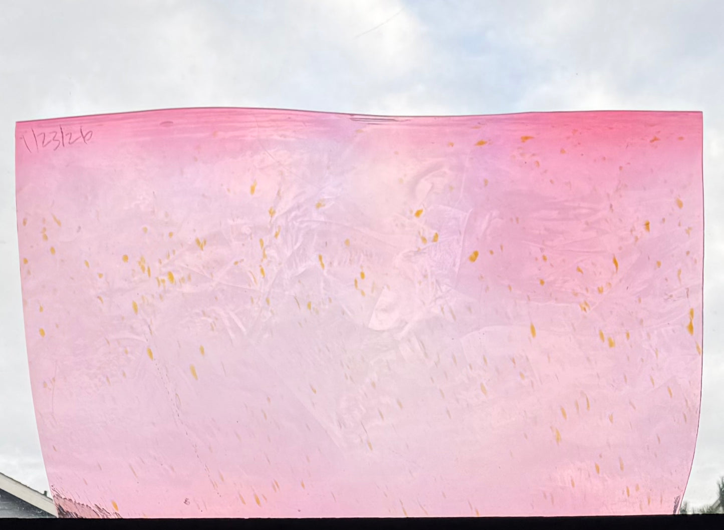 P1 1/23/26 Pink w/ amber flecks