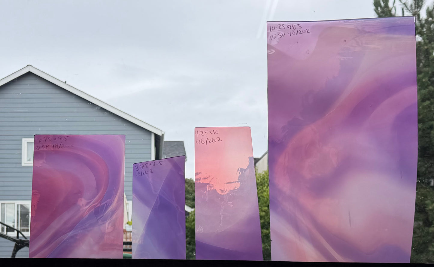 P2 SP 48/262 Pink and Purple Swirl on Opal
