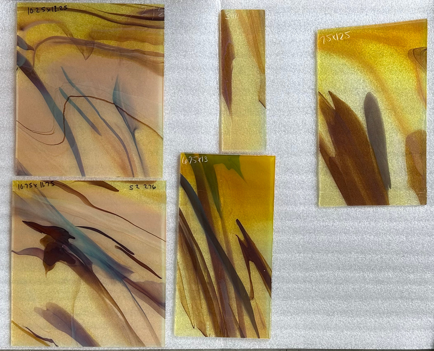 S2 276 Silver, Brown, Gold Streaky