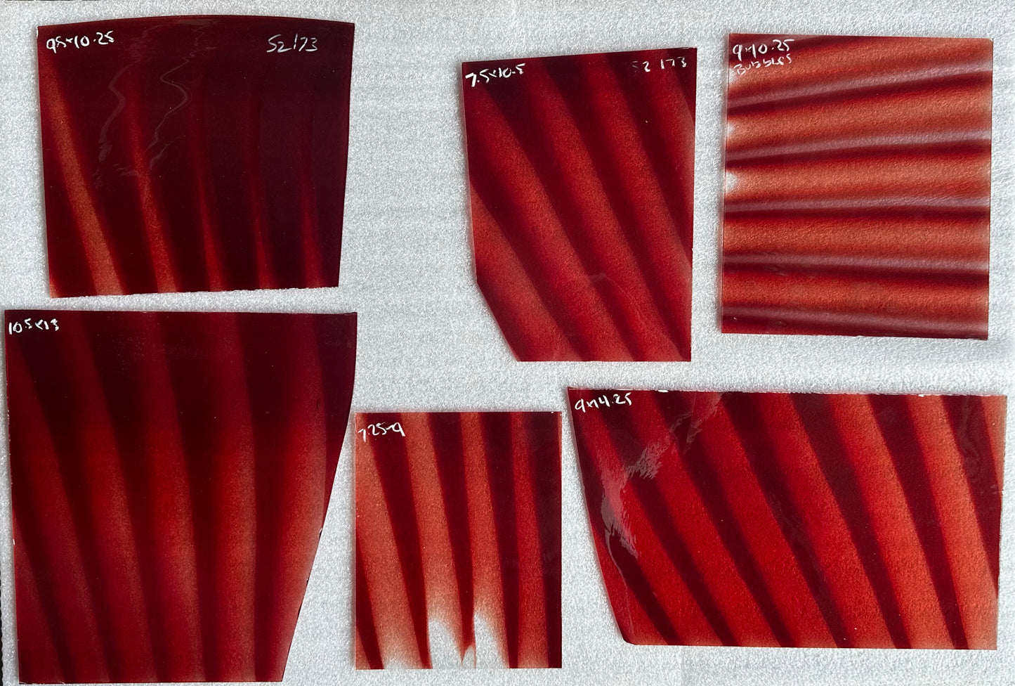 S2 173 Rib Red Transparent