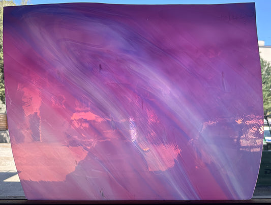 P2 SP 48/262 Pink and Purple Swirl on Opal