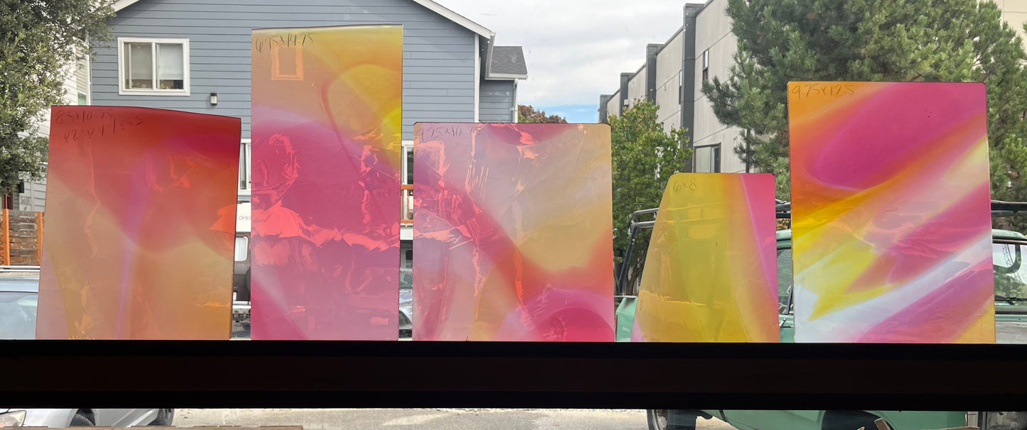 P2 Sp 48/353 Pink and Yellow on Light Opal Swirl