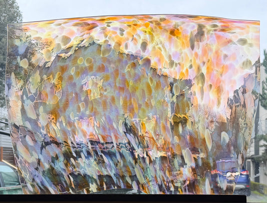 P1 343 Tangerine/yellow/lavender/white on transparent