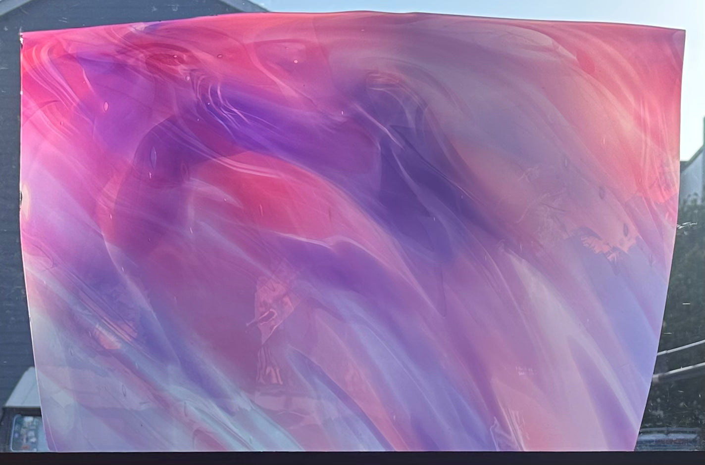P2 SP 48/262 Pink and Purple Swirl on Opal
