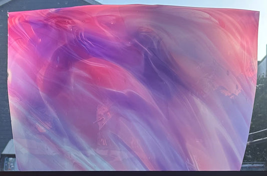 P2 SP 48/262 Pink and Purple Swirl on Opal