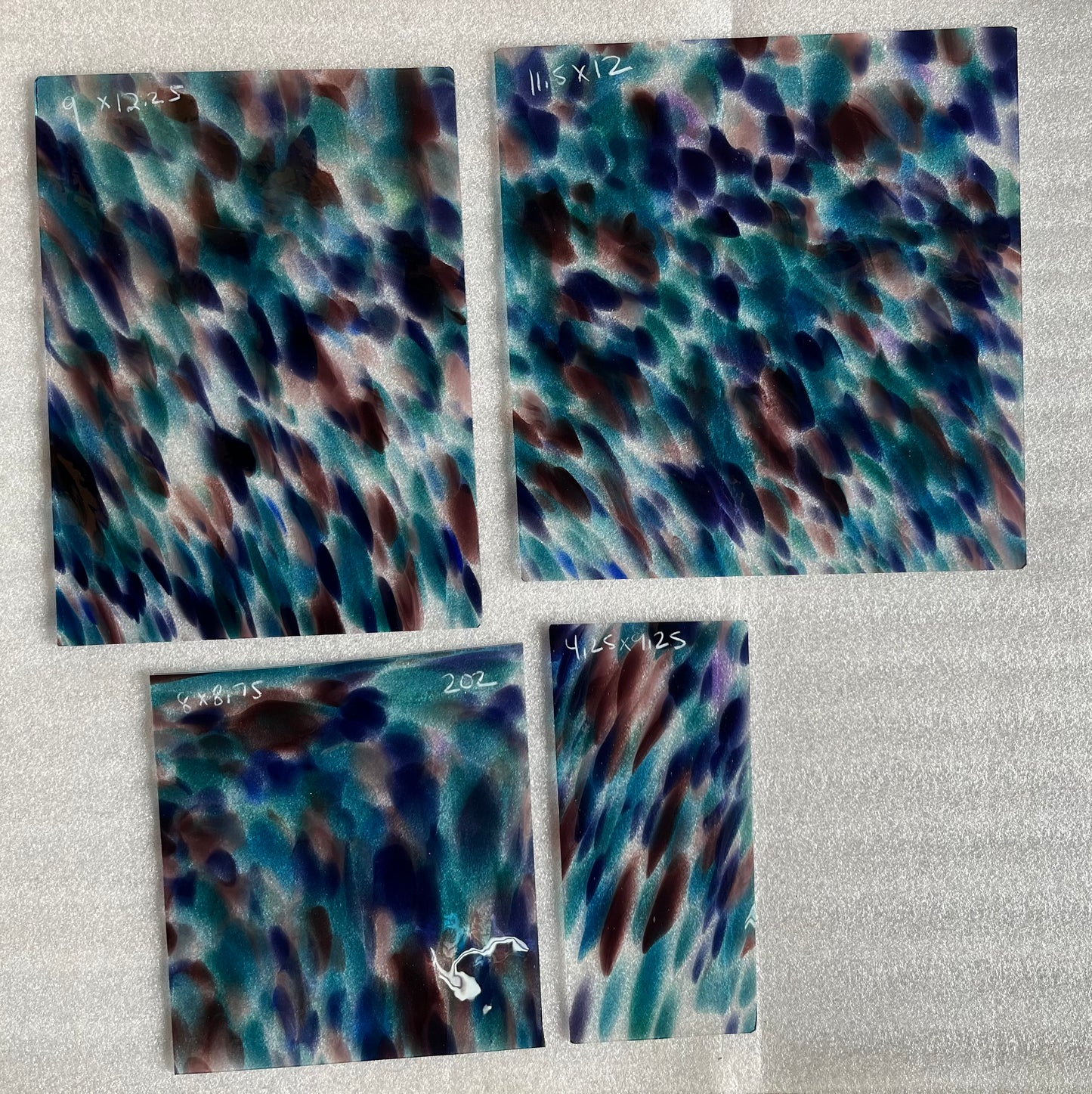 G 202 Teal, Mauve, Aubergine, Purple