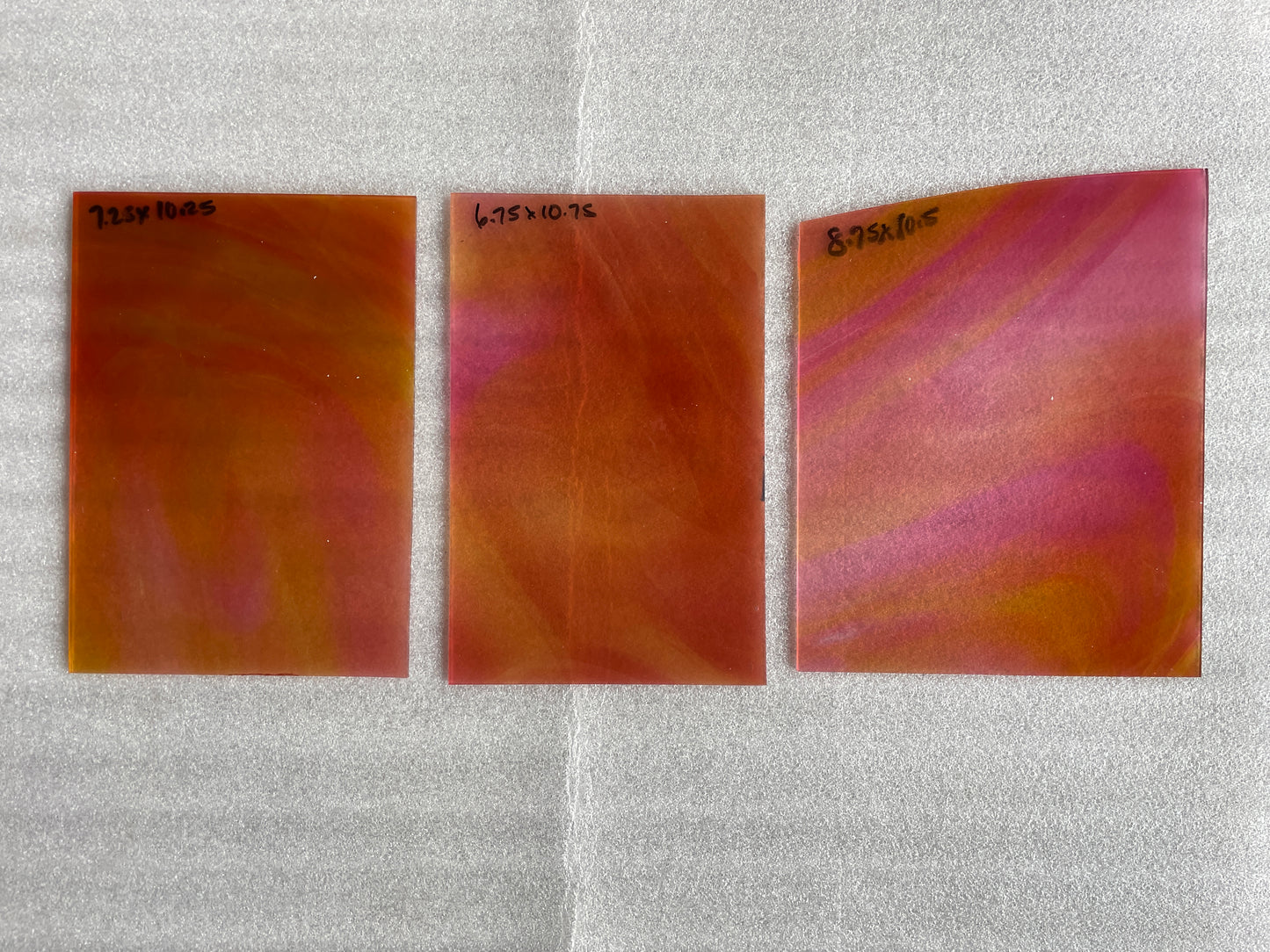 P2 Sp 48/259 Pink and Amber Swirl on Light Opal