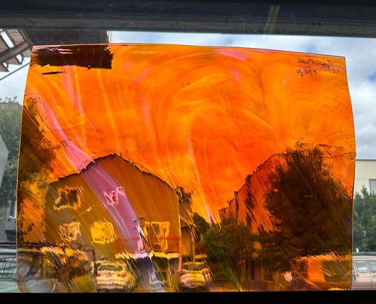 P2 259 Pink and amber swirl